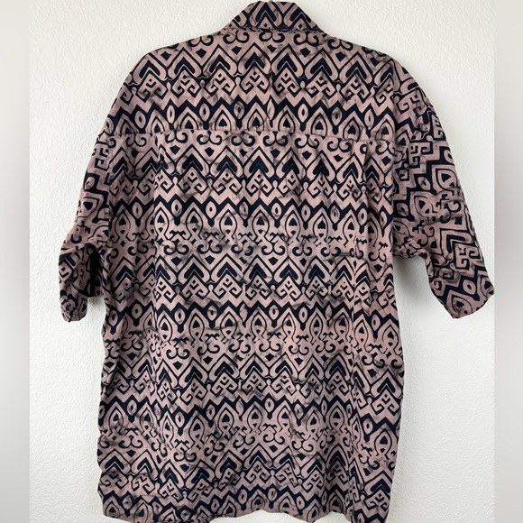 Johari West Short Sleeve Tie Die Hawaiian Button Up Shirt XL‎ - Picture 10 of 12
